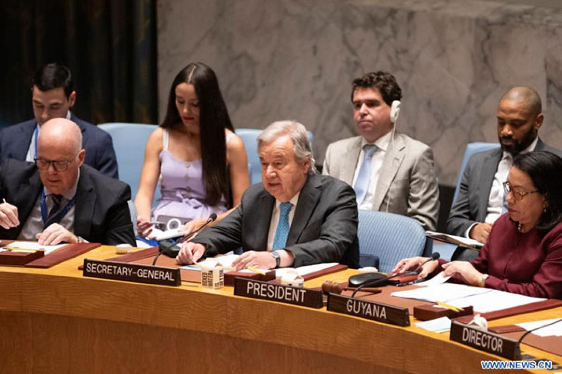 Le SG de l’ONU
