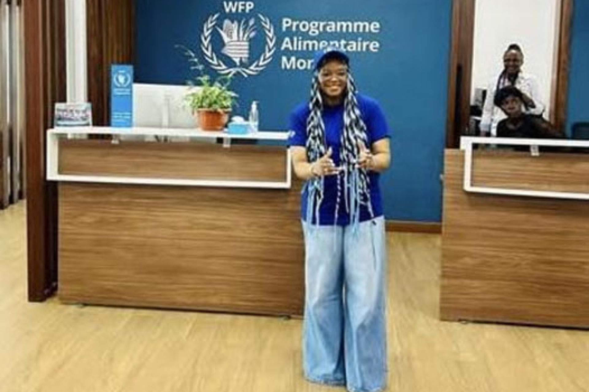 Sista Becky, nouvelle ambassadrice du PAM en RDC.