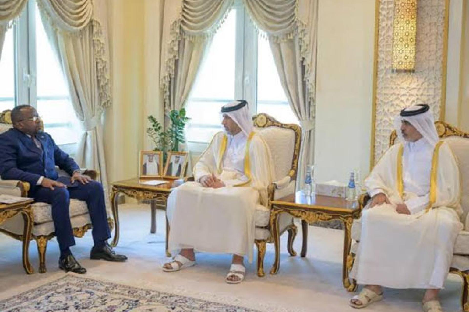 Jacquemain Shabani reçu par l'émir du Qatar. 