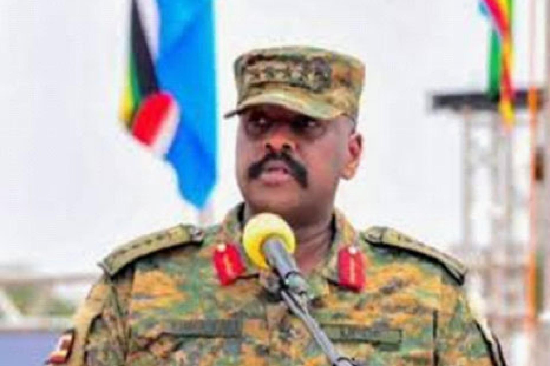 Le  général Muhoozi Kainerugaba, chef d'état-major des forces de défense du peuple ougandais (UPDF). Photo droits tiers