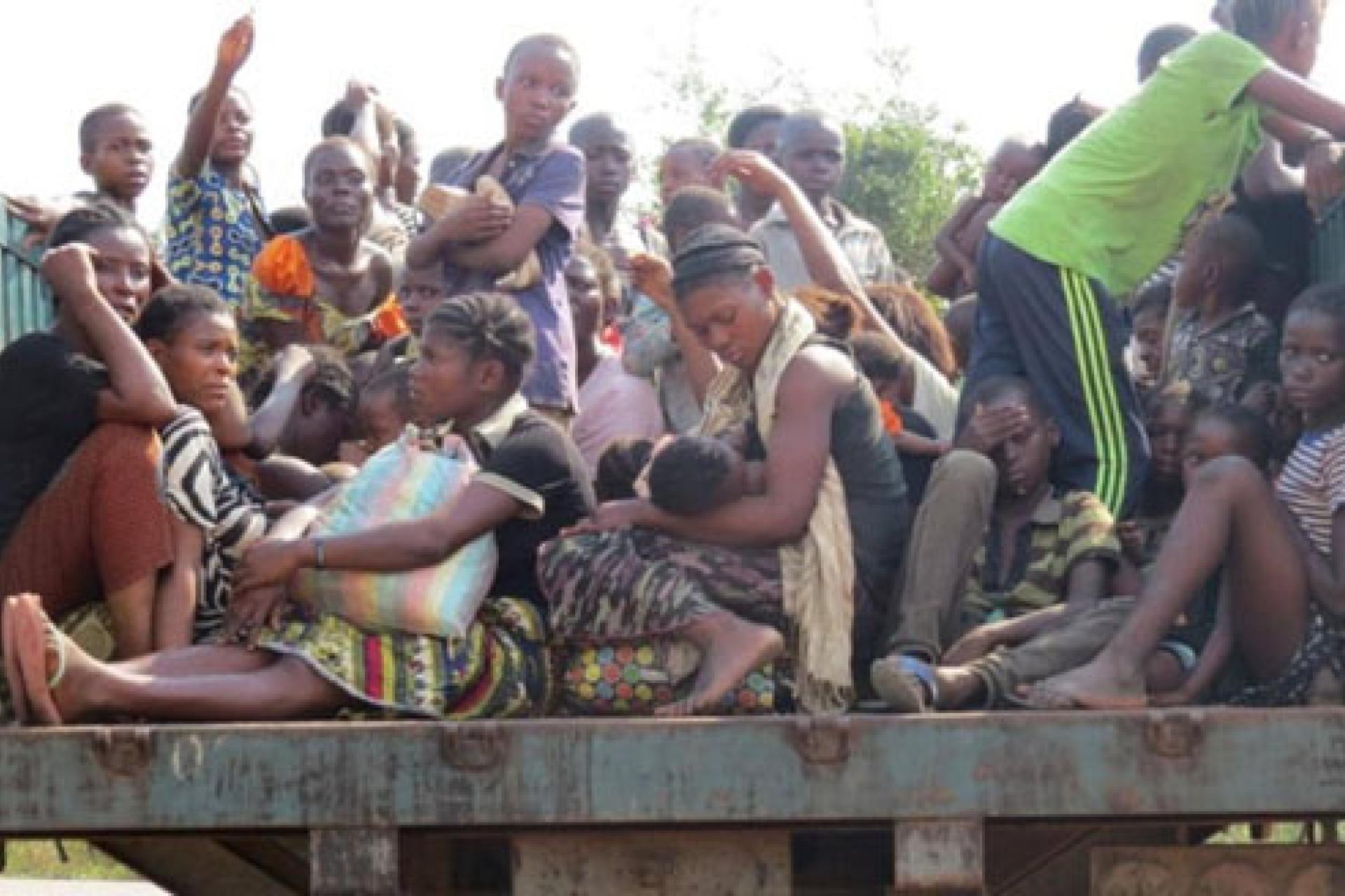 Les réfugiés congolais de retour dans leur pays (province du Kasaï). Photo droits tiers 