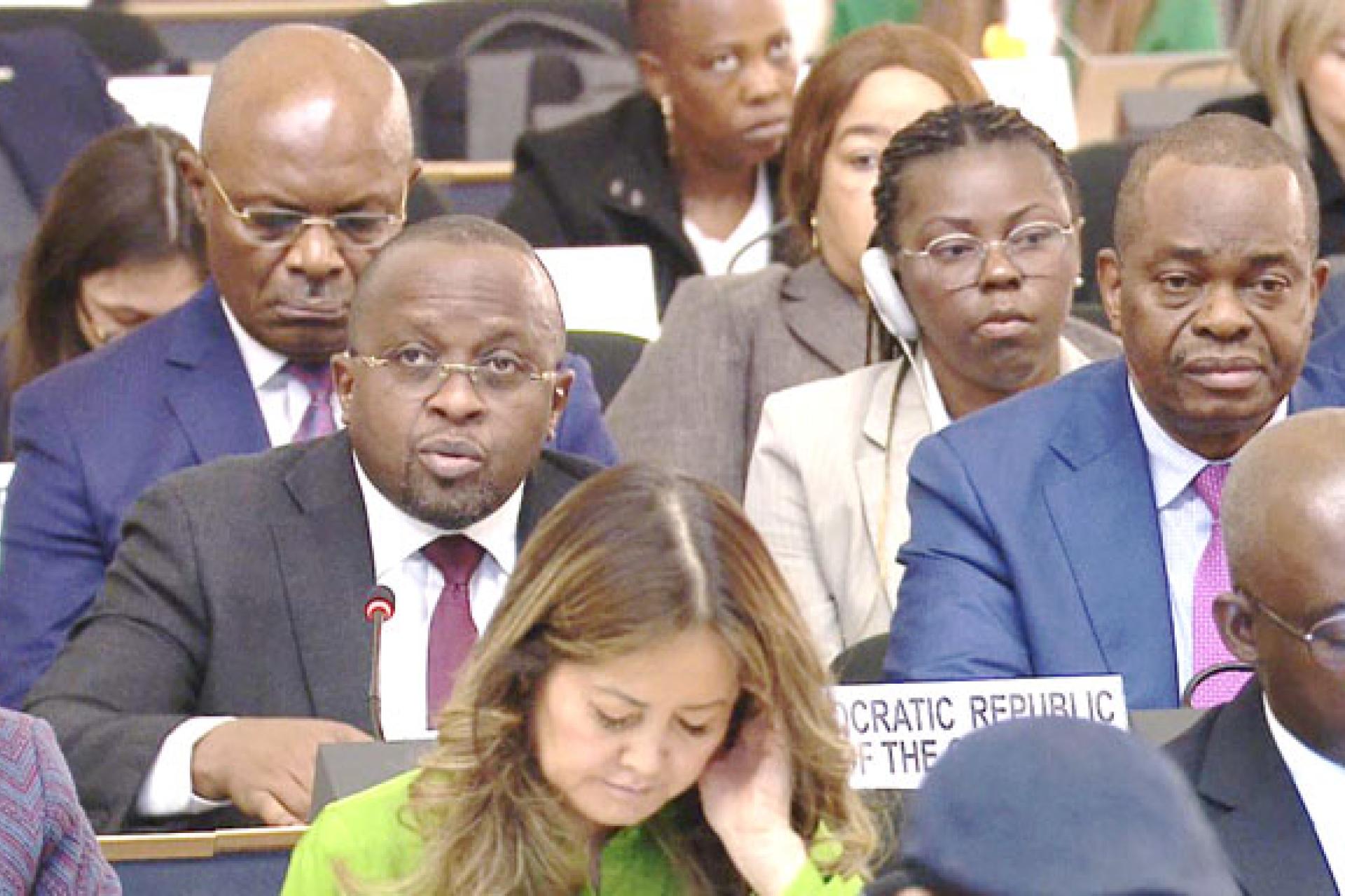 Le VPM Shabani a salué la coopération exemplaire entre la RDC et le HCR. Photo Droits tiers