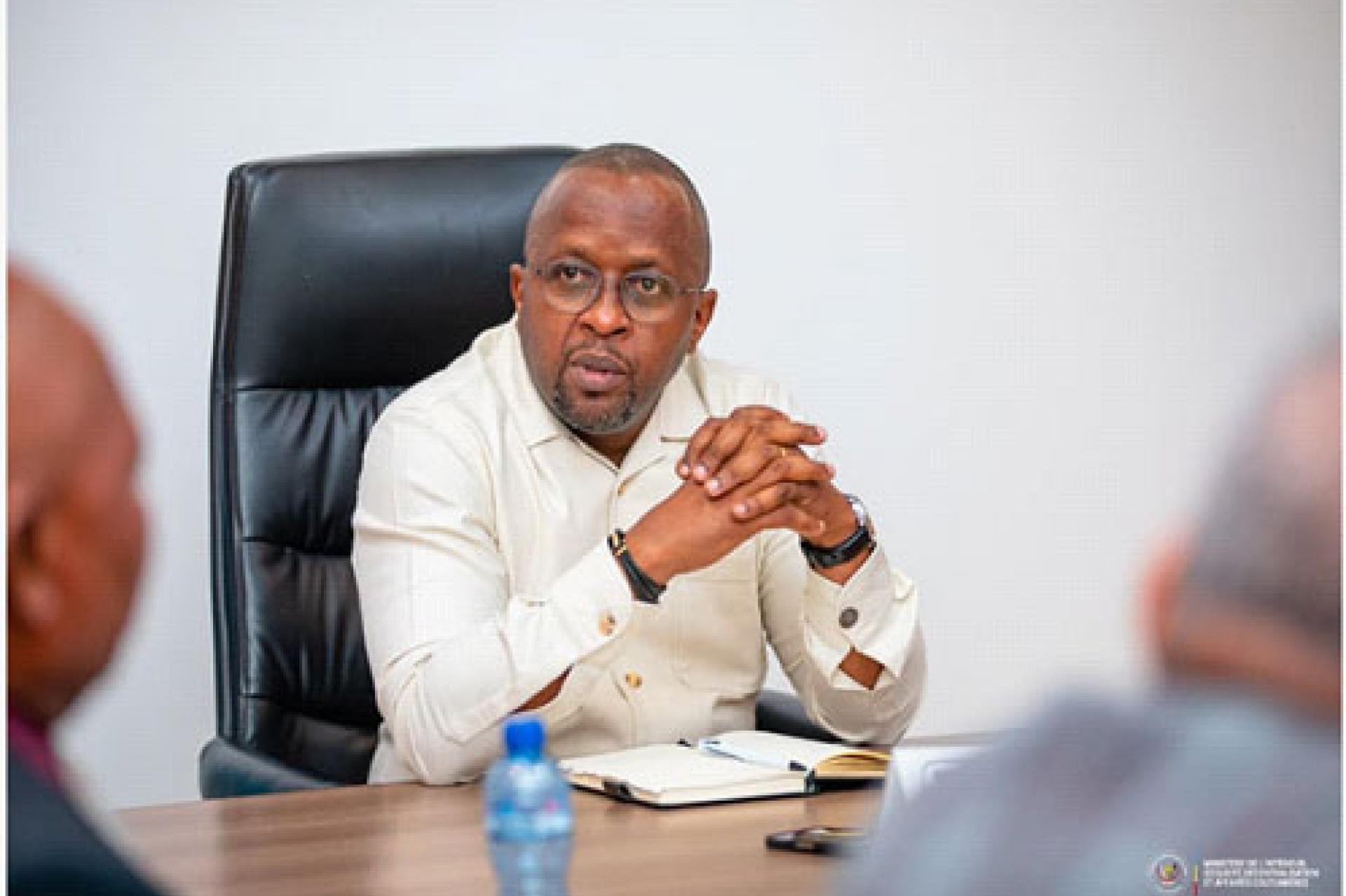 Le VPM Shabani déterminé à sécuriser le site universitaire et ses environs. Photo droits tiers 