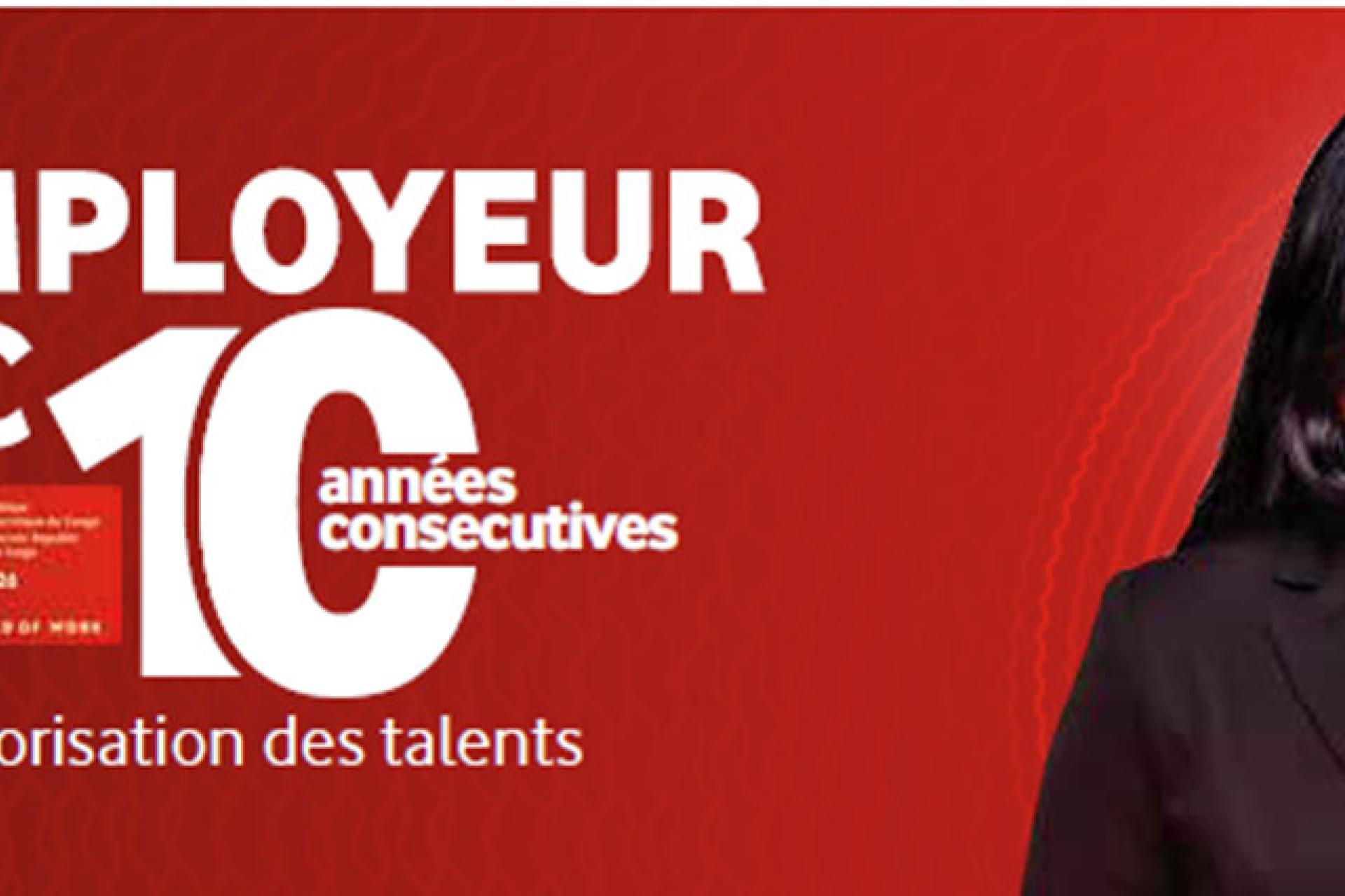 Visuel Vodacom Top employer 10 ans