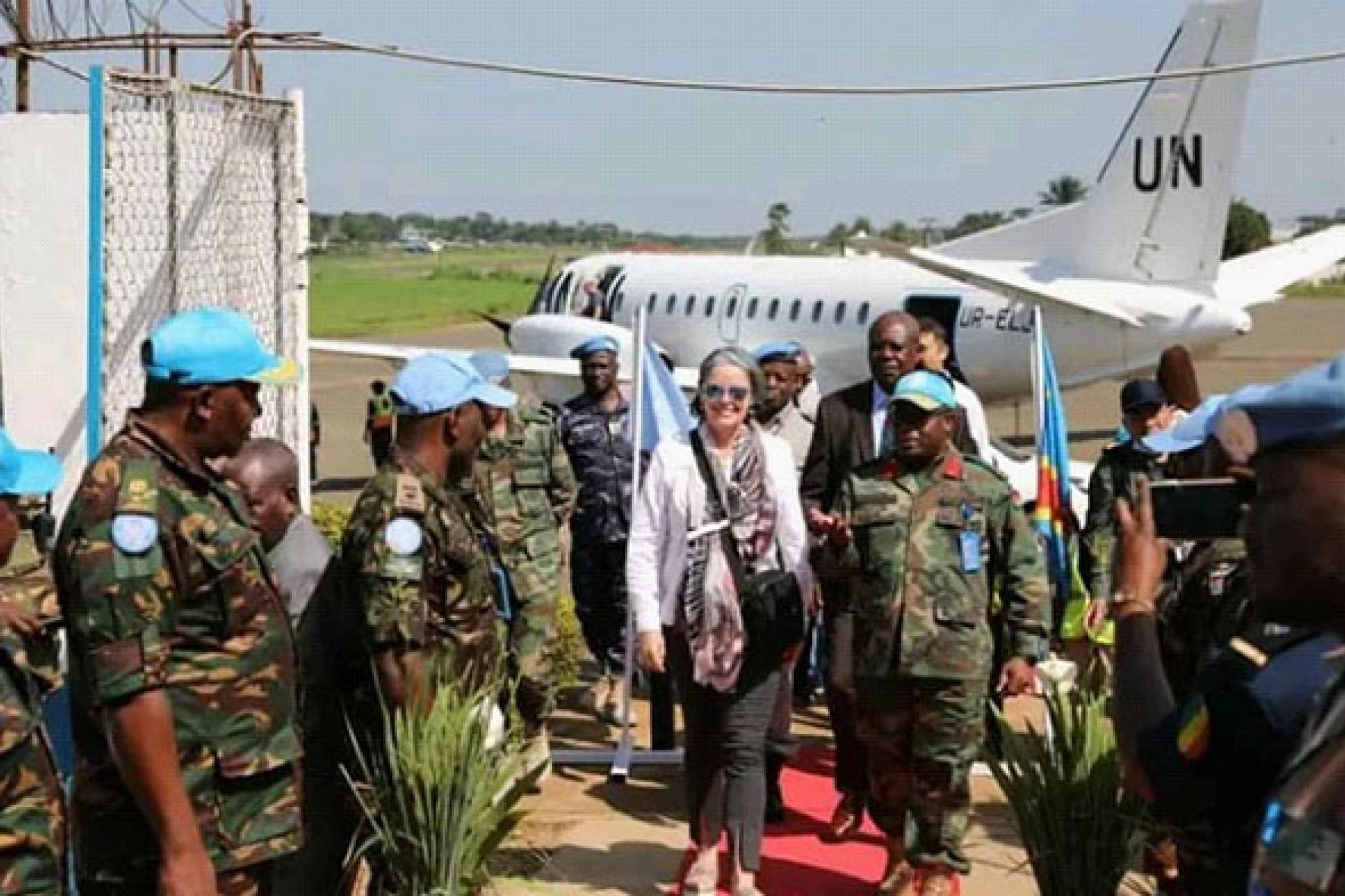 Vivian van de Perre, s'est réjouie de fouler de nouveau le sol de la ville de Goma.  