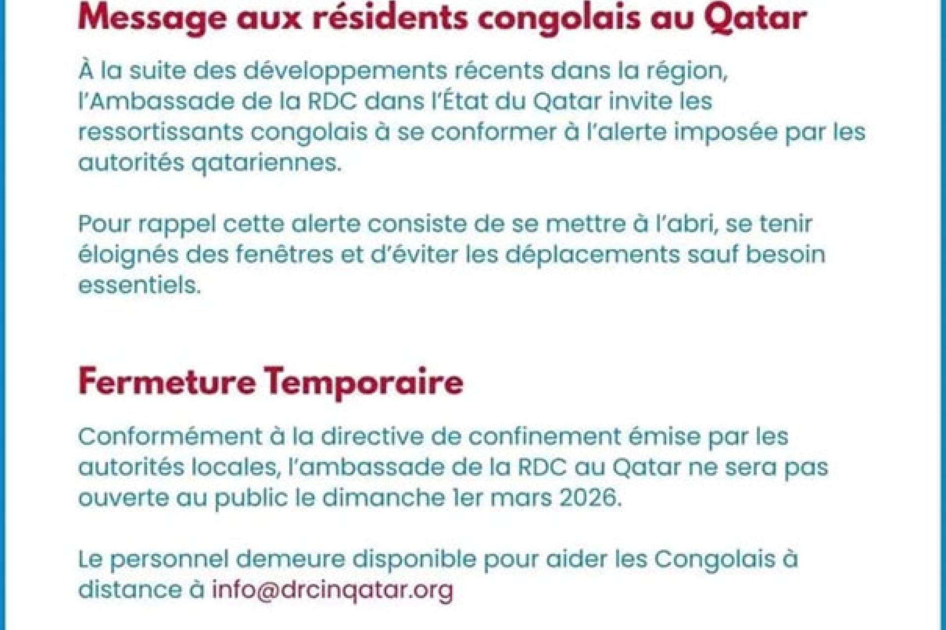 Communiqué Qatar