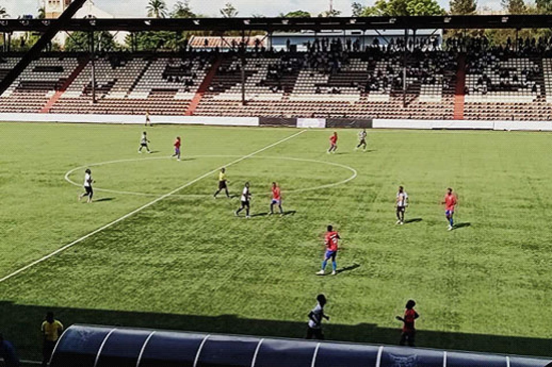 Le TP Mazembe de Lubumbashi s'impose 1-0 face à la JS Groupe Bazano pour le compte de la Linafoot. Photo droits tiers