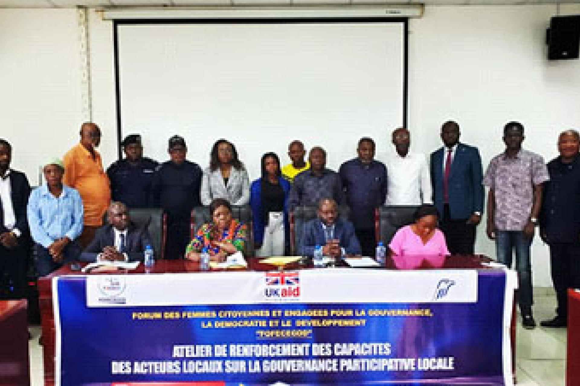Une vue des participants à l'atelier de FOFECEGDD. 