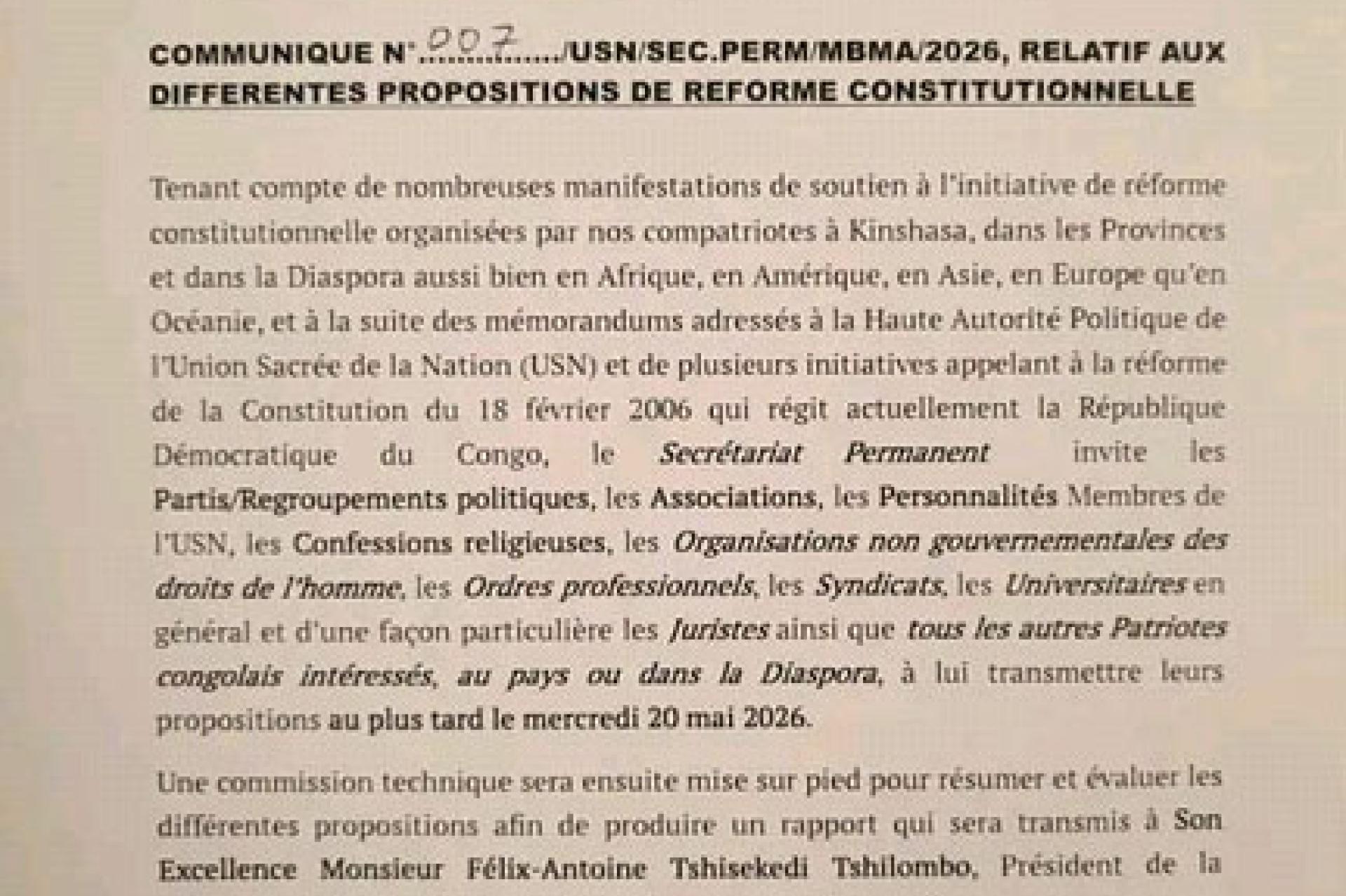 Révision constitutionnelle