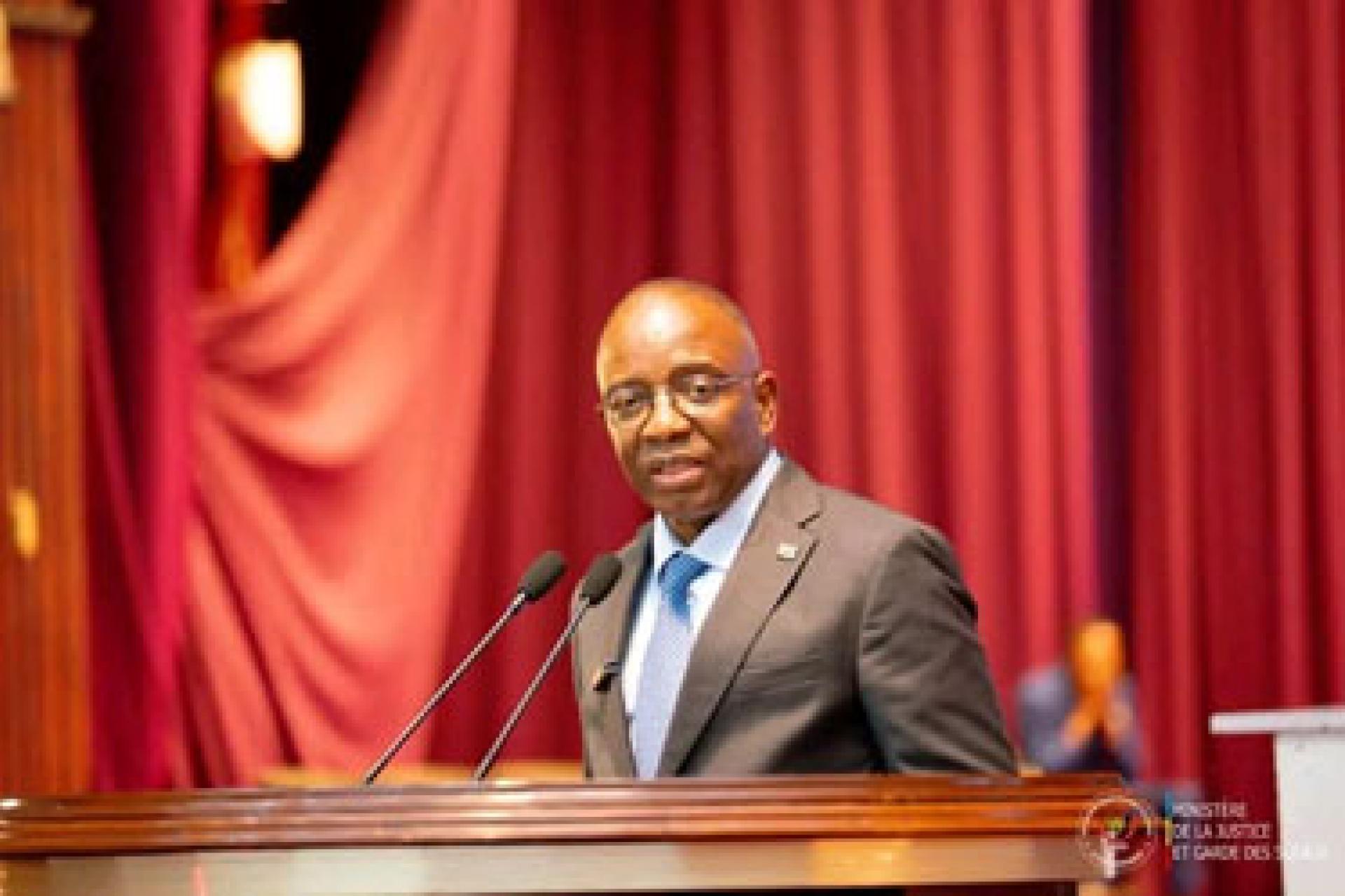 Le ministre de la Justice, Guillaume Ngefa.